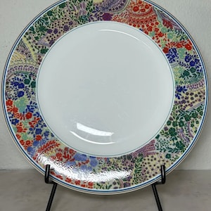 Vintage Hutschenreuther Leonard Paris Benares Dinner Plate, 10.25&quot;, 1994