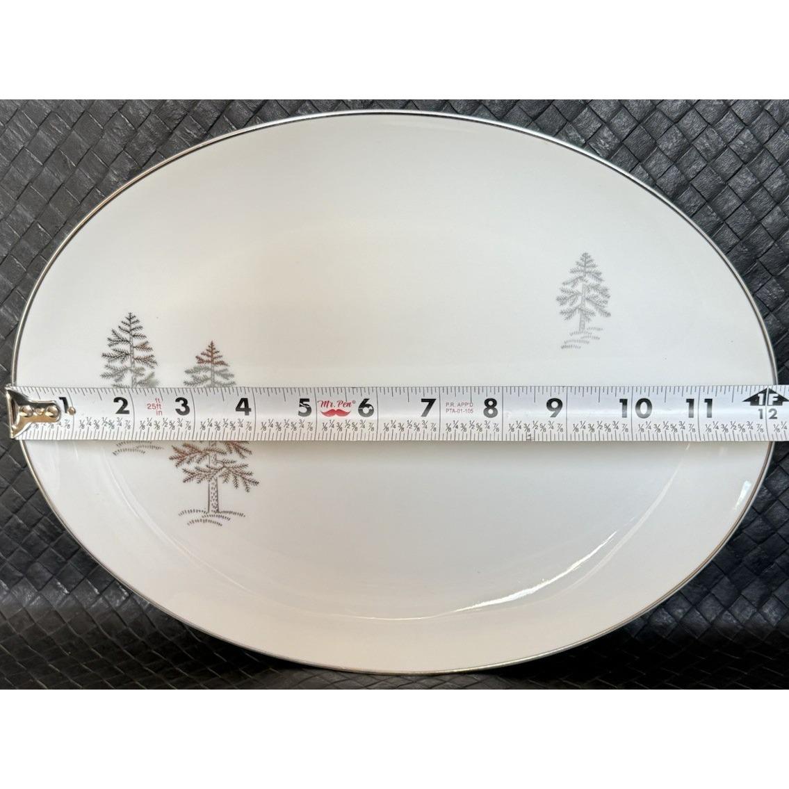 FUJIEI (藤栄) ［FUUA (フーア)］ Fukagawa Platters Arita Silver Tree 224 Set of 2 Hand Painted