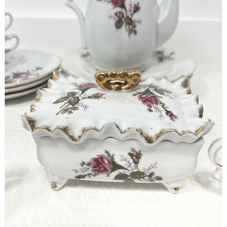 Vintage Nasco Del Coronado Japanese Porcelain Teapot and Tea Set 25 ...