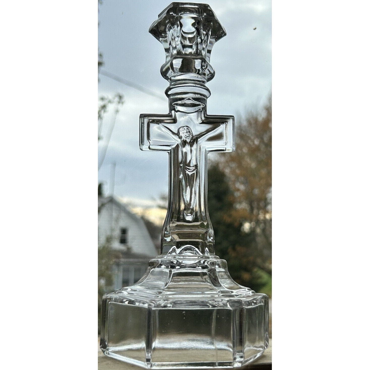 Crucifix candlestick candle holder - Etsy 日本