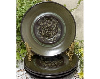 Set di 8 piattini vintage Franciscan Madeira da 15 cm