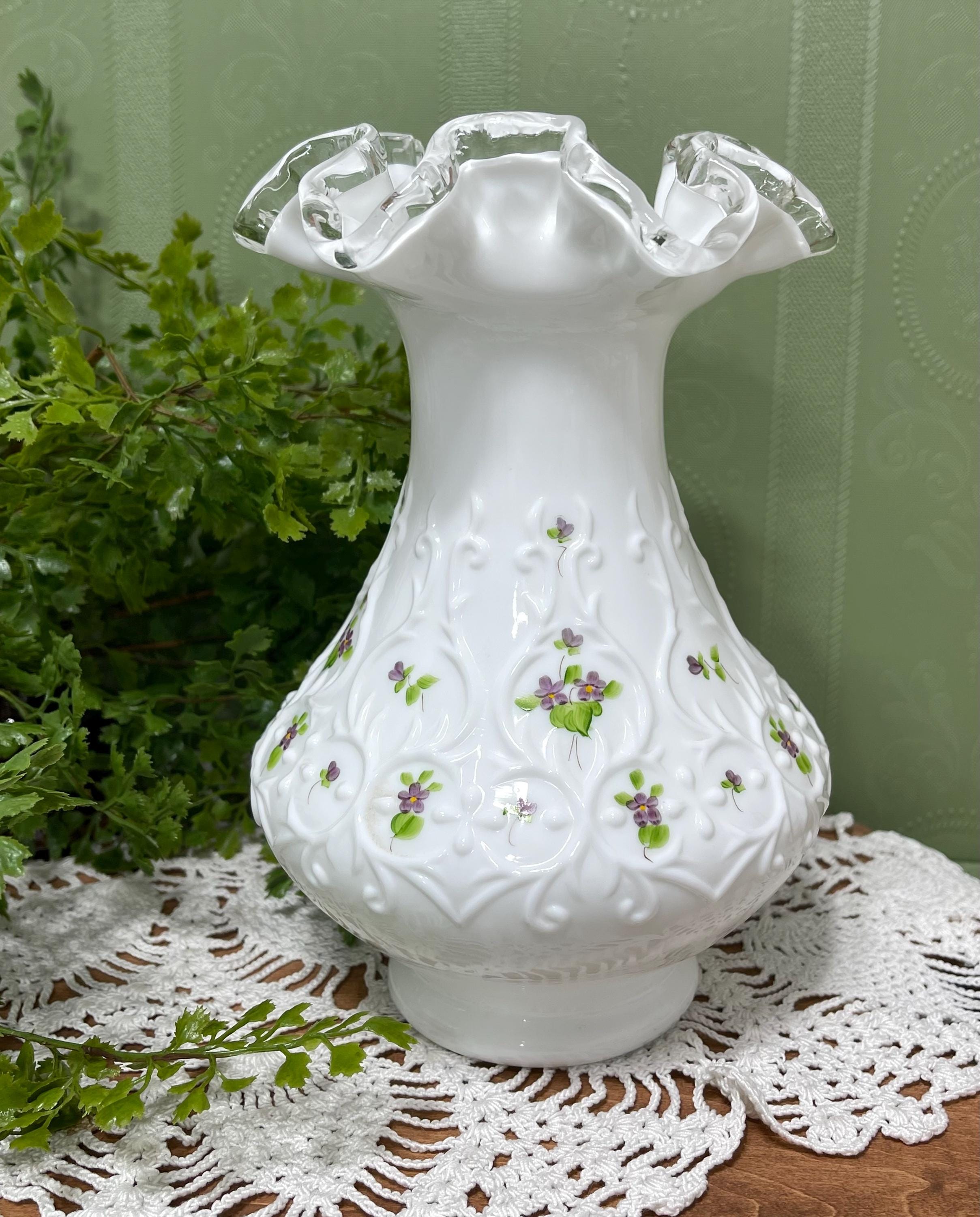 Fenton Ruffled Vase - Etsy