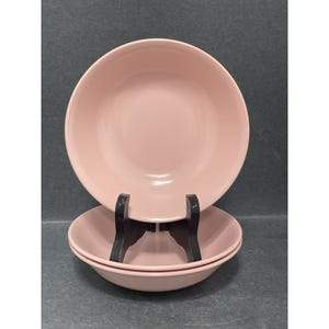 MALLO WARE Fruit Dishes MALLORY Melamine Melmac Pink Bowls Set Of 3
