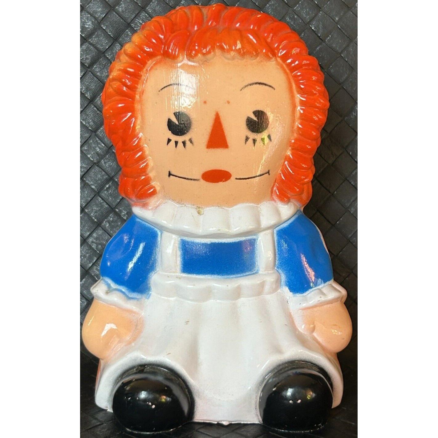 Vintage Raggedy Ann Plastic Piggy Bank - Etsy