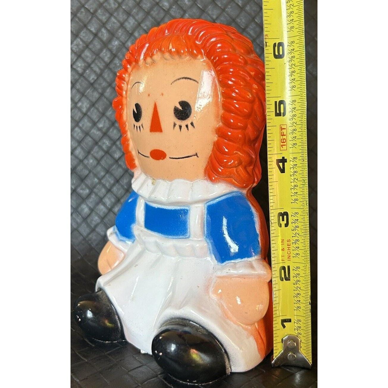 Vintage Raggedy Ann Plastic Piggy Bank - Etsy