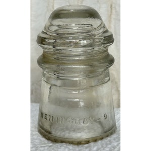 Vintage Hemingray 9 Isolator Sehr Guter Zustand. Leichter Rost kleiner Chip