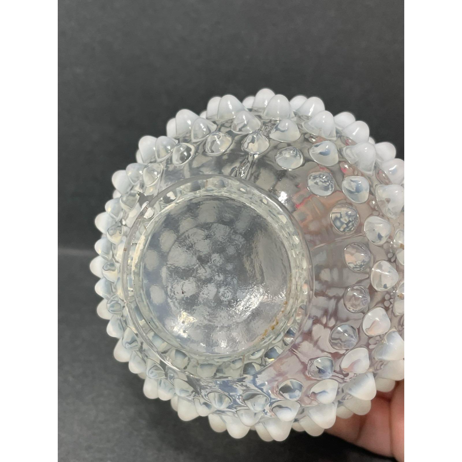 ヴィンテージ フェントンガラス ムーンストーン 香水瓶 花瓶 ホブ 