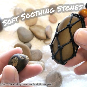 Soothing Stones Batch 2 | Soft Tumbled Pocket Rock Anxiety Self Care Stress Relief Worry Comfort Palm Fidget Toy Rubbing Stone Handmade Gift