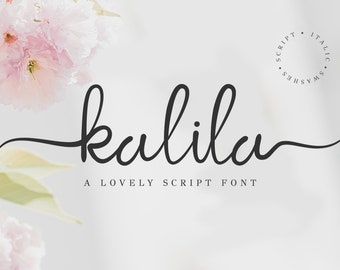 how to write fancy letter Kalila Script Font - Cricut font, Silhouette cut file for cutting machines, individual letters, svg, dxf, eps font, swirly cricut font,
