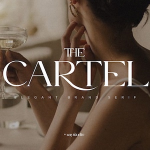 Het kartel - moderne elegante lettertypefamilie, canva-lettertype, Cricut-lettertype, silhouetlettertype, bruiloftlettertype, logolettertype, boho-lettertype, brandinglettertype