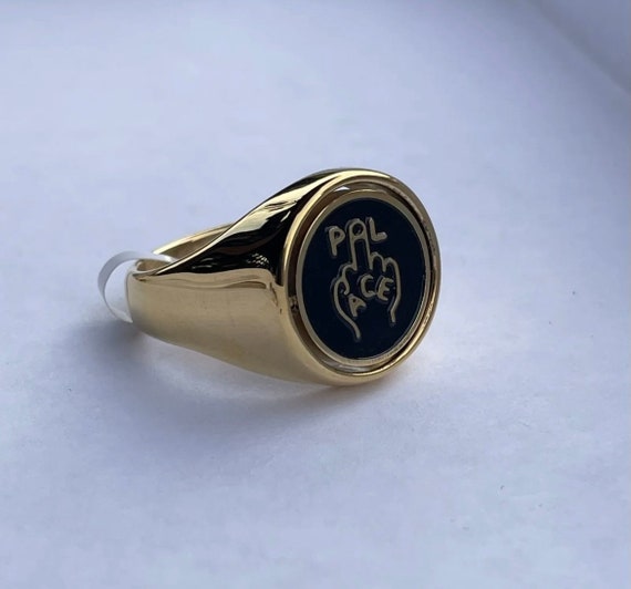 Custom made Palace inspired double sided rotation signet ring Jewellery Rings Signet Rings 