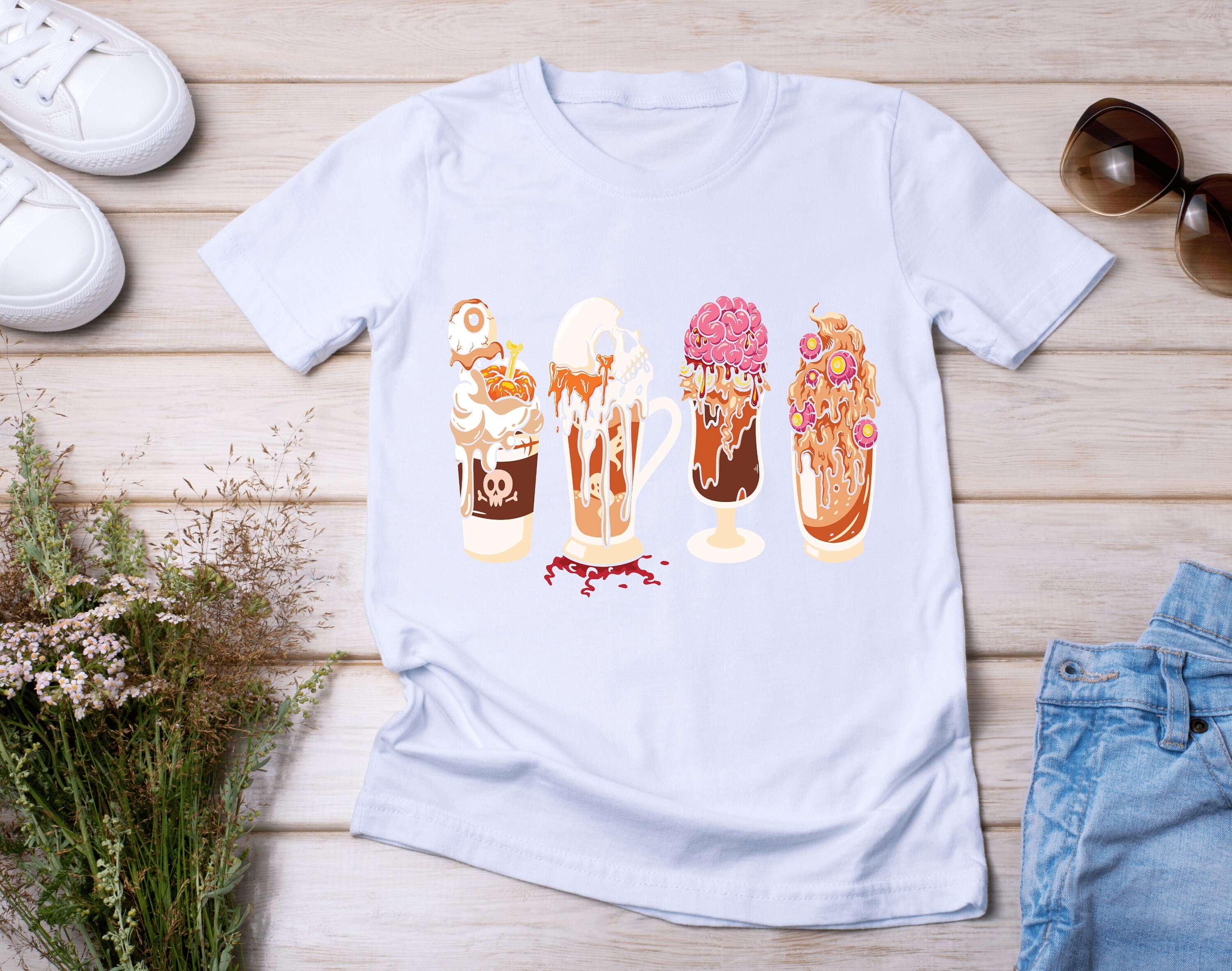 Horror Fall Coffee Png Halloween Coffee Png Fall Latte Png - Etsy