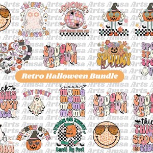 Halloween Png Bundle, Halloween sublimation design, retro halloween png, Png for shirt, Fall Png, Pumpkin png, western, witch, boo