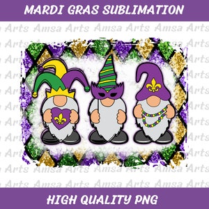 Mardi gras Gnomes png, mardi gras svg, feliz sublimación de diseño de mardi gras, clipart de mardi gras para camisa