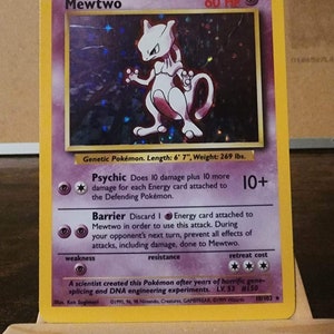 Carte Pokémon - Set de base - Mewtwo - Dracobalt