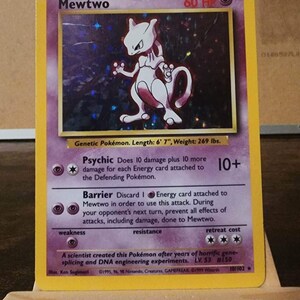 Carte Pokémon - Set de base - Mewtwo - Dracobalt