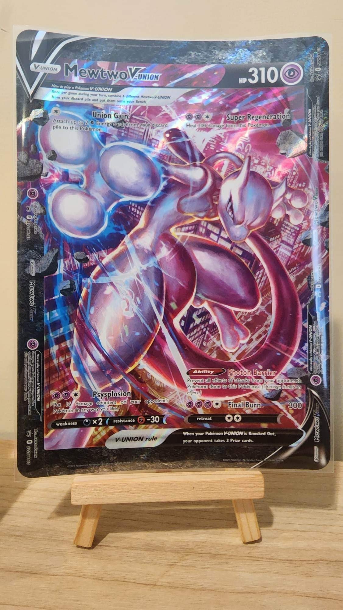 HANDMADE Pokemon Custom Card Armored Mewtwo / Mewtwo V Star 