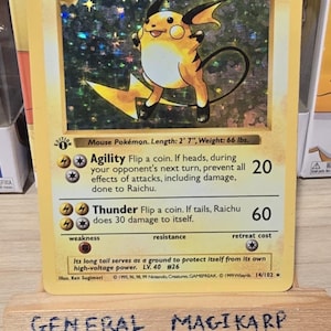 Holo Raichu - First Edition