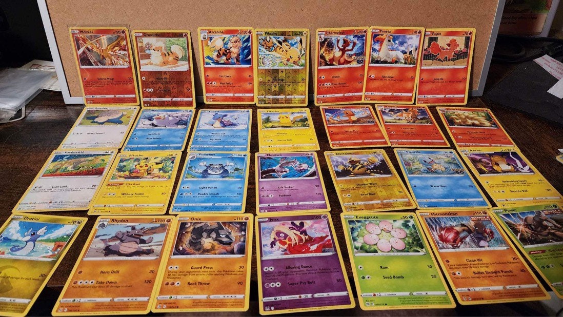 Original 151 Pokémon Card Bundle Pack #1 - Etsy