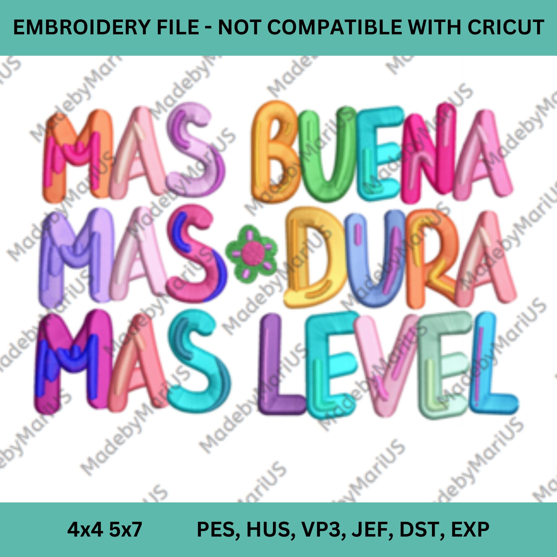 Karol G embroidery file, karol g merch, manana sera bonito, karol G embroidery, bichota embroidery, shakira embroidery, 6 formats, 2 sizes