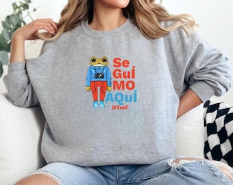 DTMF Seguimos Aqui Embroidered Crewneck | Debi Tirar Mas Fotos | Bad Bunny | Bad Bunny New Album | Bad Bunny Merch | Latino Merch