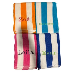 embroidered beach towel | custom beach towel | kids beach towel | beach towel with name | personalized beach towel | summer gifts for kids
