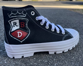 rbd custom sneakers | rbd sneakers | custom shoes | concert sneakers | custom high top sneakers | rebelde | rebelde sneakers | women shoes |