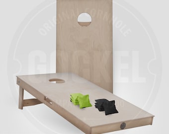 Original Cornhole Set - 120 x 60 cm NATUREL (100% birch plywood - including cornhole bags)