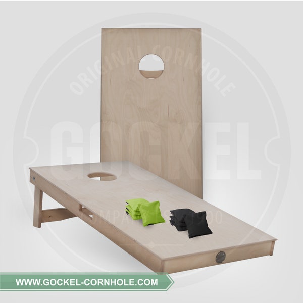 Set de Cornhole Original - 120 x 60 cm NATUREL (100% contreplaqué de bouleau - sacs de Cornhole inclus)