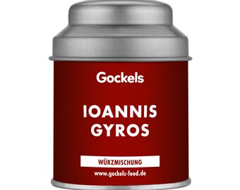 Ioannis Gyros Gewürz, handgemachte Gewürzmischung, z.T. Zutaten aus eigenem Anbau, Premium Qualiät, ohne Zusatzstoffe