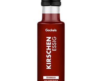 Kirschen Essig | handgemachte Gewürzmischungen, Salze, Öle & Essige | Gockels Food Genussmanufaktur | z.T. Zutaten aus eigenem Anbau