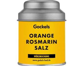 Orange Rosmarin Salz Gewürz, handgemachte Gewürzmischung, z.T. Zutaten aus eigenem Anbau, Premium Qualiät, ohne Zusatzstoffe