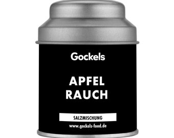 Apfel Rauch Salz Gewürz, handgemachte Gewürzmischung, z.T. Zutaten aus eigenem Anbau, Premium Qualiät, ohne Zusatzstoffe