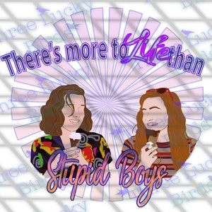Eleven And Max Stupid Boys PNG Design for Sublimation