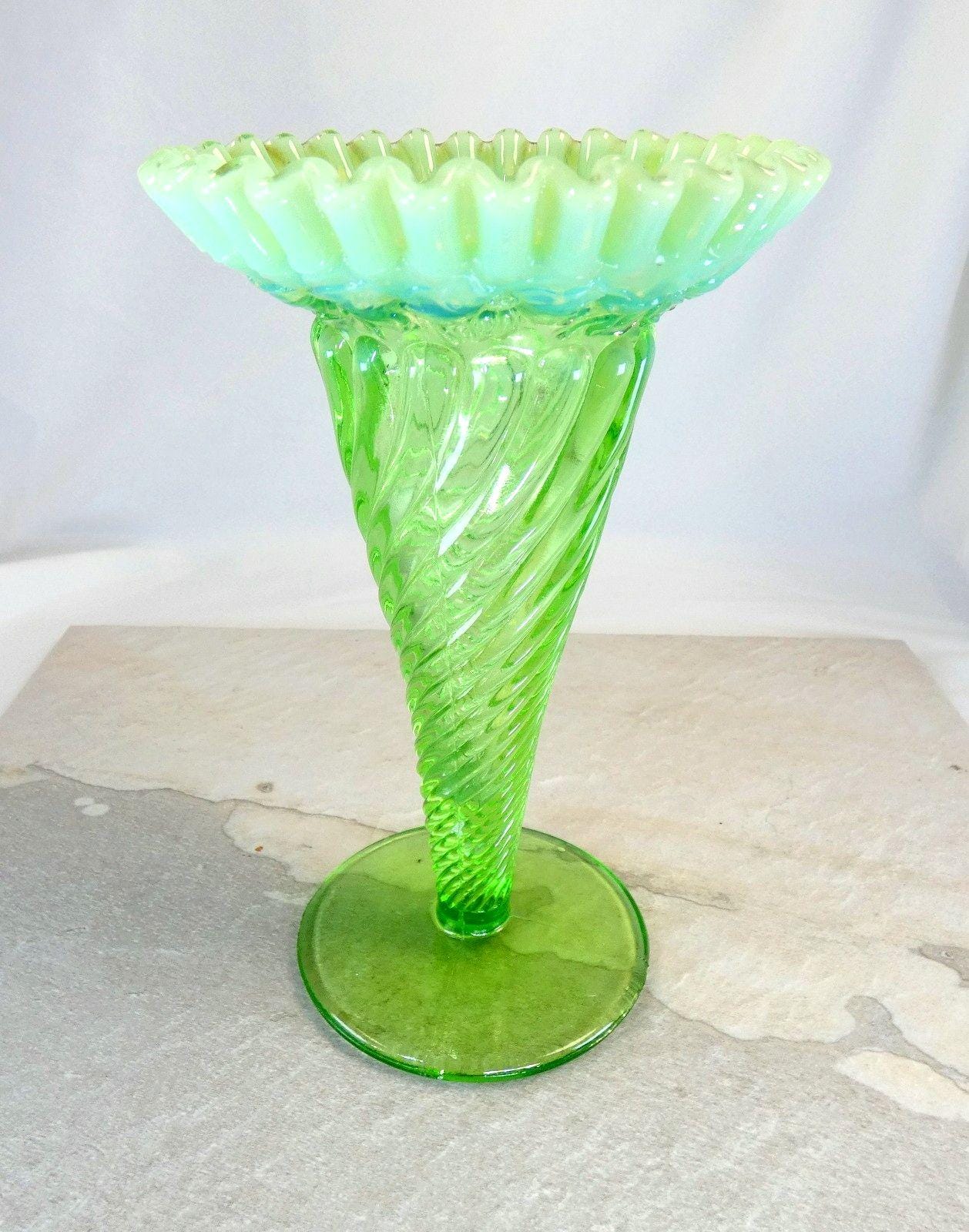 Antique Glass Green Opalescent - Etsy