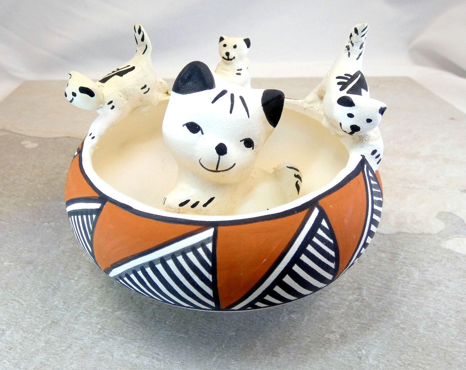 Acoma Pottery Cat - Etsy