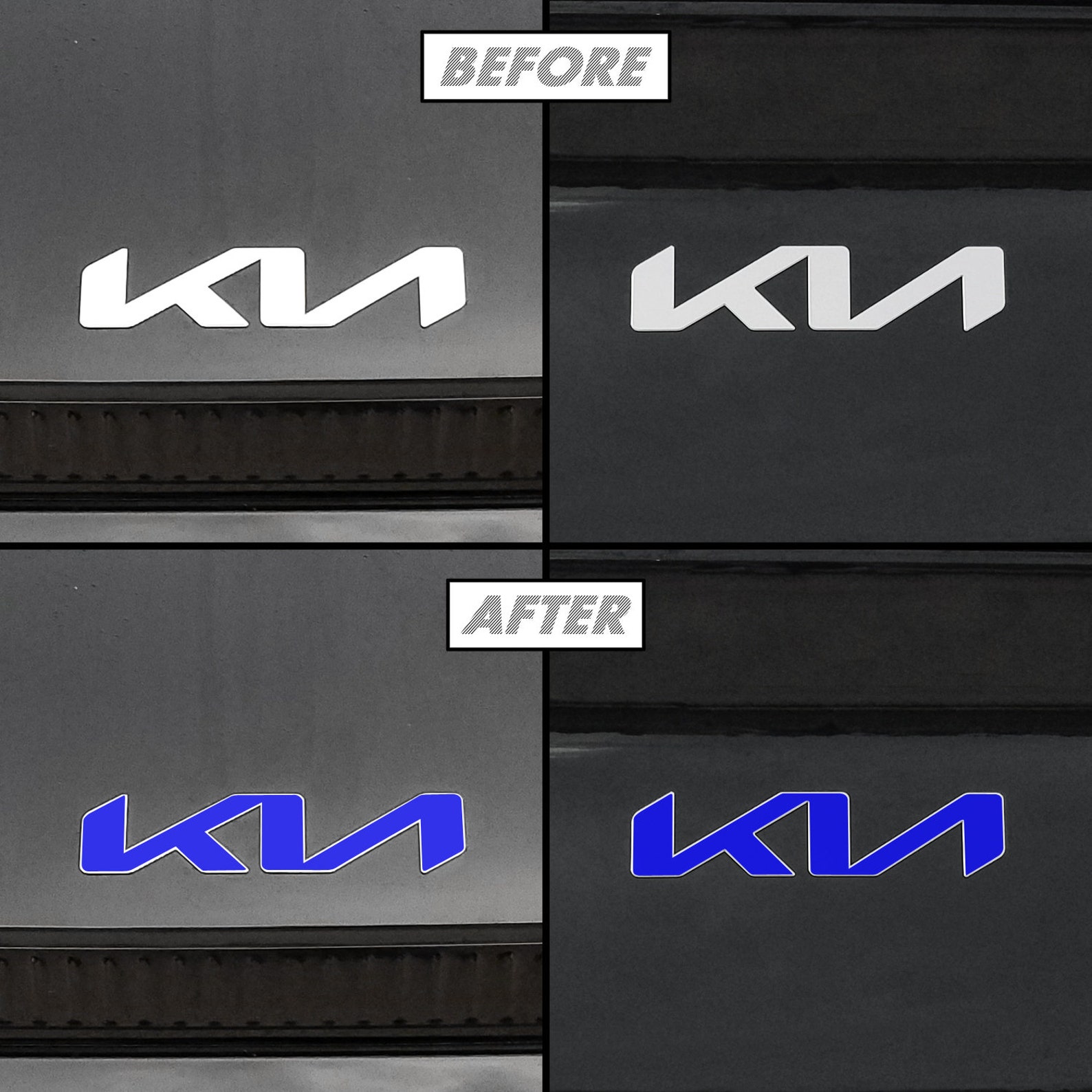 For 20222023 Kia Telluride Front & Rear Emblem Insert Decal Etsy