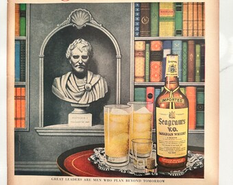 Vintage Seagrams Whisky ad