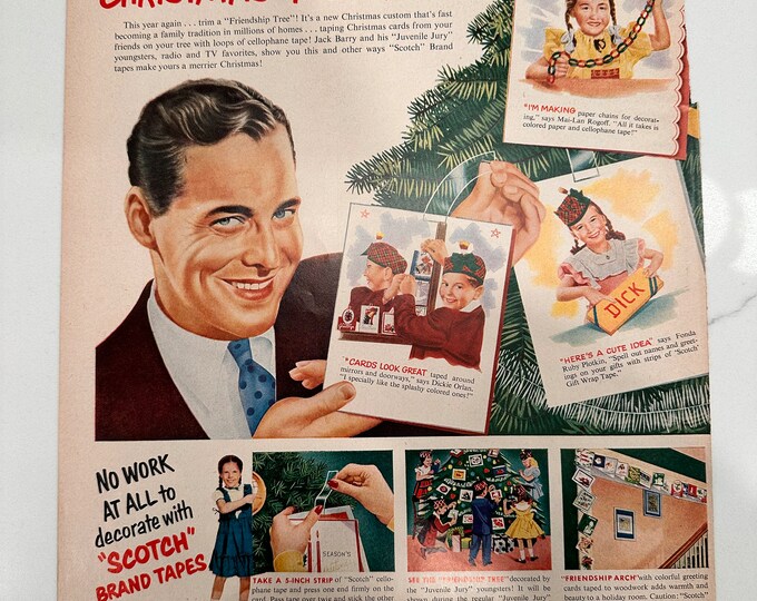 1945 Coca Cola Vintage Advertisement 1940s Christmas Wall Art Kitchen