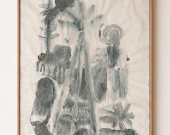 Newsprint Art, Sun Queen Graphite Painting *Unframed* (Shipping Included)