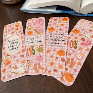 Falling Leaves Bookmark Set: Autumn Tassel Bookmarks