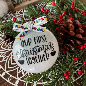 Unser erstes Weihnachten zusammen 2024 Ornament (personalisierbar)