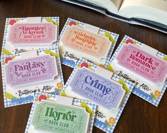 Book Trope Magnetic Bookmarks: 12 Tropes, Gifts for Readers, Book Club Gifts, Stocking Stuffers.