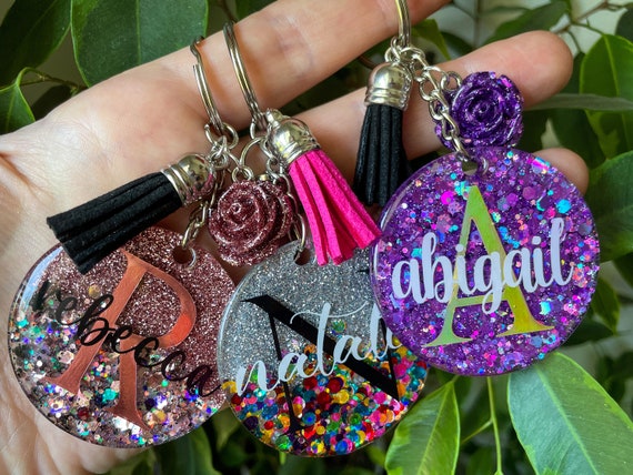 Custom Confetti Glitter Personalized Teacher Lanyards - Portugal