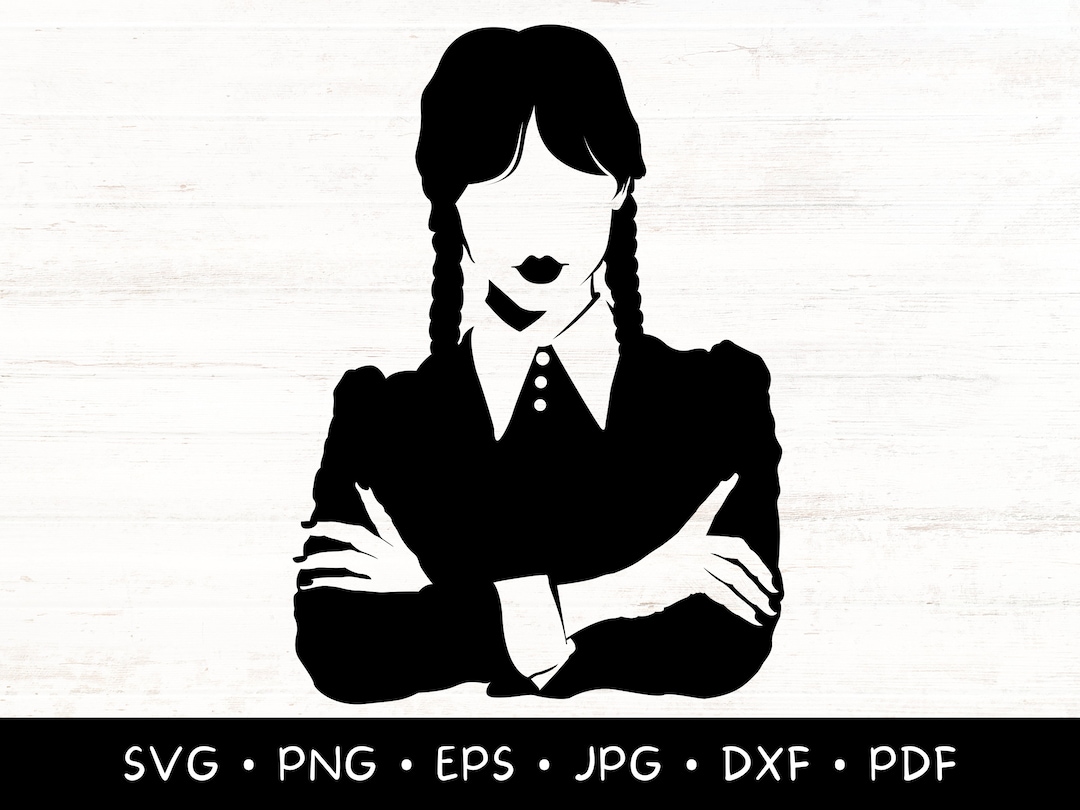 Wednesday Svg Wednesday Addams Png Jenna Ortega Addams - Etsy