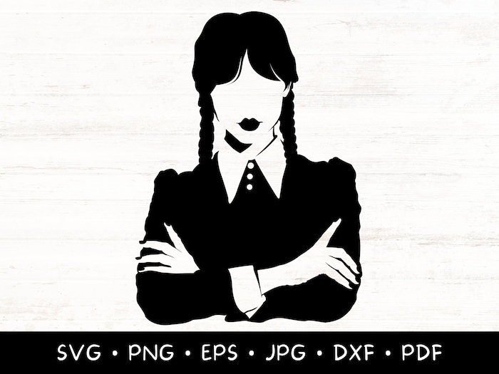 Buy Wednesday Svg Wednesday Addams Png Jenna Ortega Addams Family Dxf ...