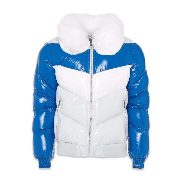 Mens Shiny Puffer Jacket Etsy