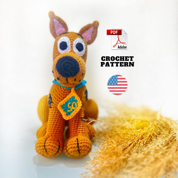 Crochet Pattern Scooby Doo PDF / Amigurumi Pattern / Amigurumi Pattern Doll Boy / Crochet Toy / Easy Amigurumi / Tiny Amigurumi Pattern