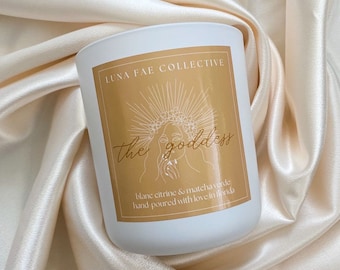 Blanc Citrine & Matcha Verde Candle: Coconut Soy Scented Candle