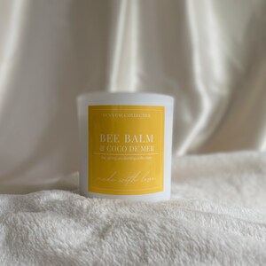 Bee Balm & Coco Soy Candle: Spring Lilac Scent, 12 oz bild 1